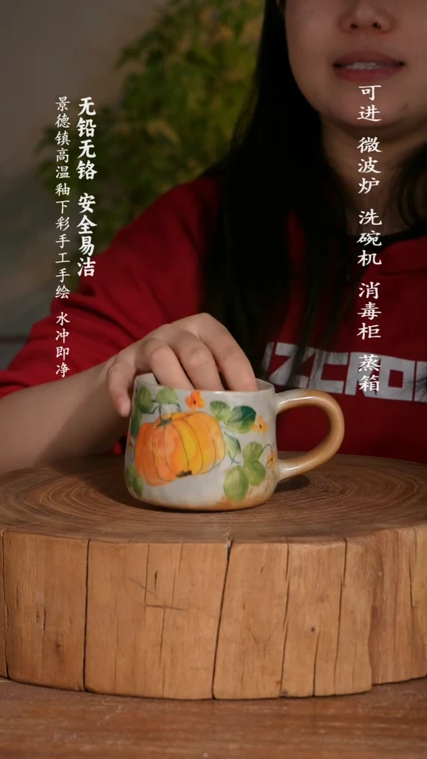 碗陶瓷景德镇高温瓷釉下彩手绘陶瓷