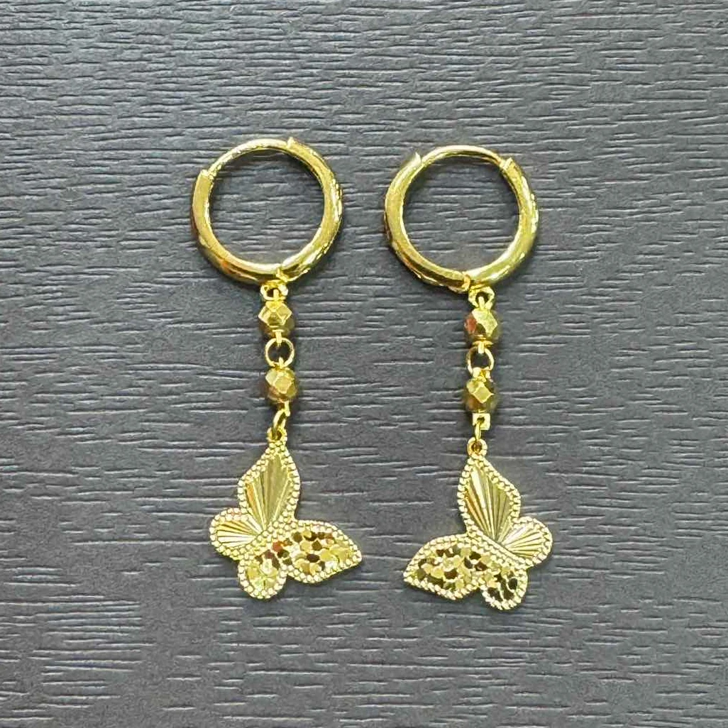 925银耳饰 【店长专享】925银流苏碎冰冰蝴蝶耳扣YE1267