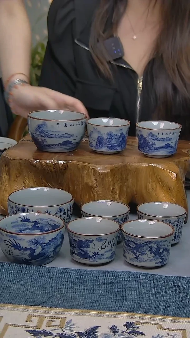 似**年简装家用款9件套 老陶泥开片纹陶瓷茶具
