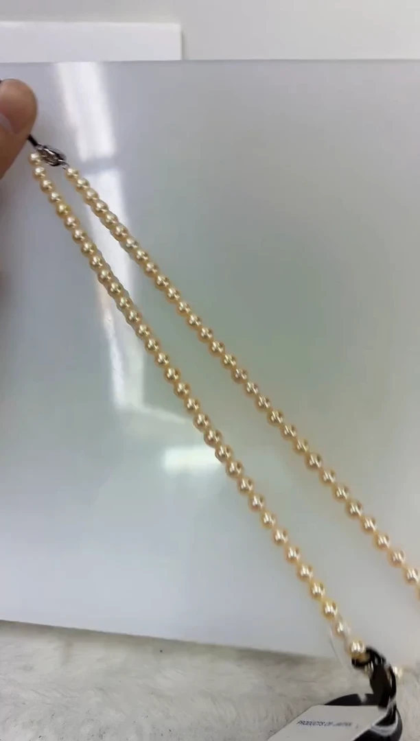 未镶嵌DA海水珍珠羽皇金串链带大证 ss172