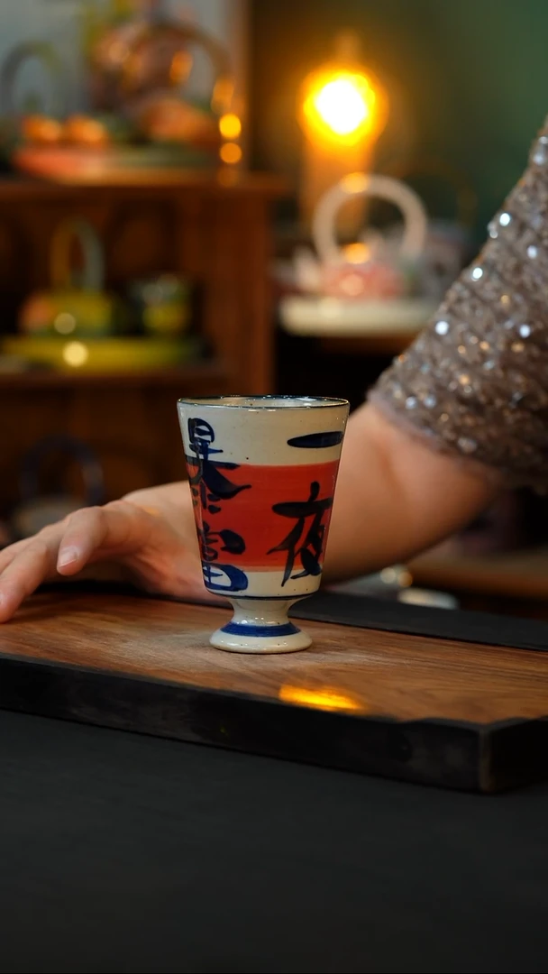 杯手绘心瓷陶瓷浮力