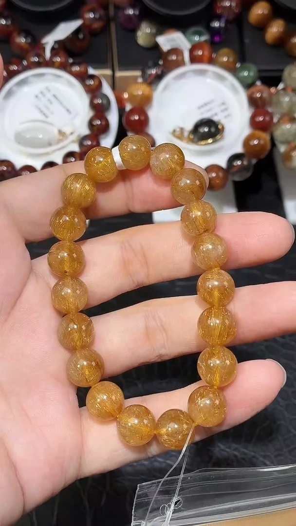 未镶嵌手链水晶金发晶单圈手链A10