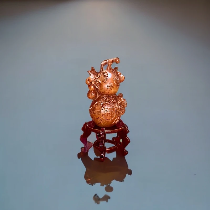 桃木葫芦摆件整套正宗泰山桃木雕刻