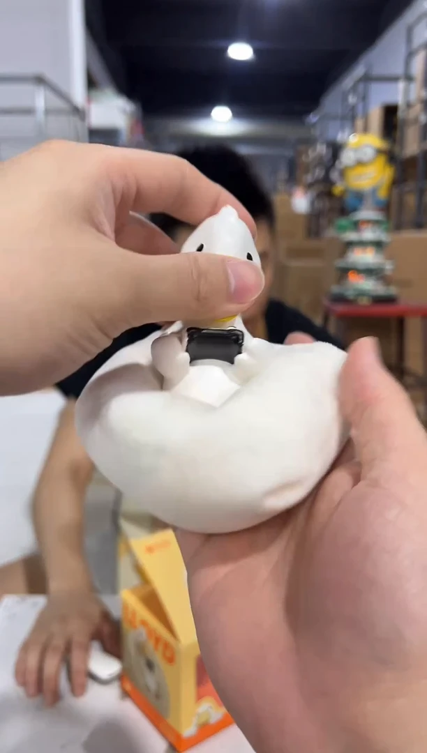 瓷片树脂阿呆鹅原盒猛兽派对摆件盒子会坏
