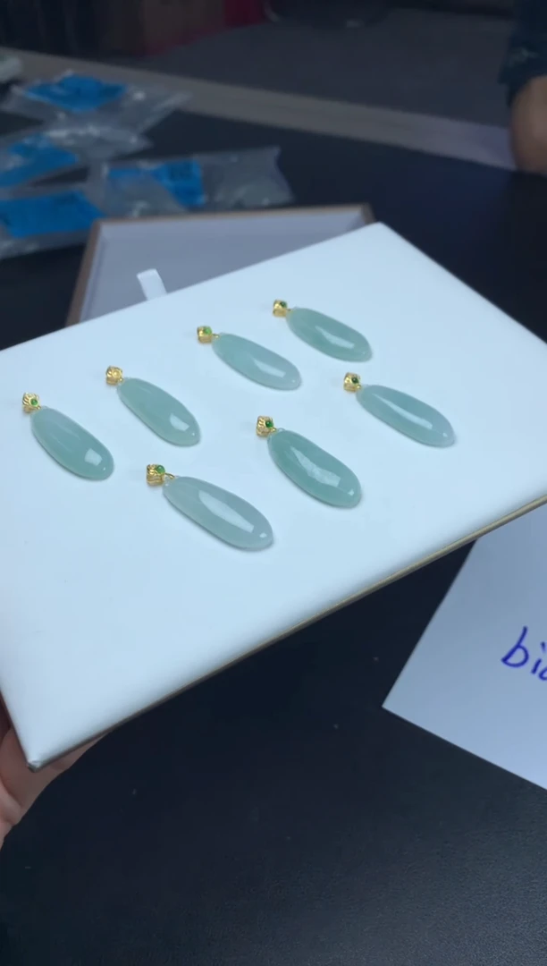 吊坠(不含链)银S925镶嵌翡翠翡翠福瓜CP多样性发一