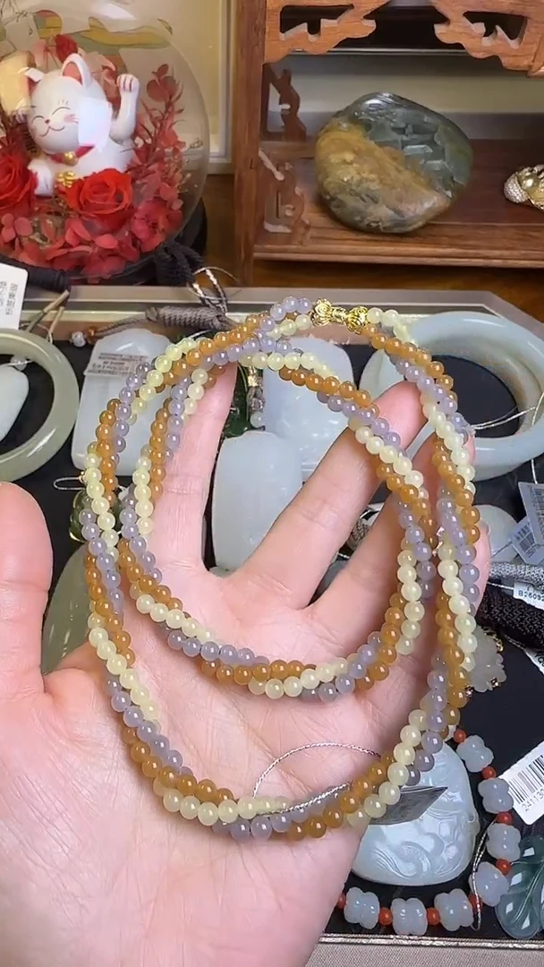 未镶嵌手串和田玉和田玉小米珠手串