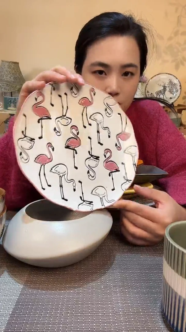 瓷片8.5英寸盘 瑕疵款 介意勿拍