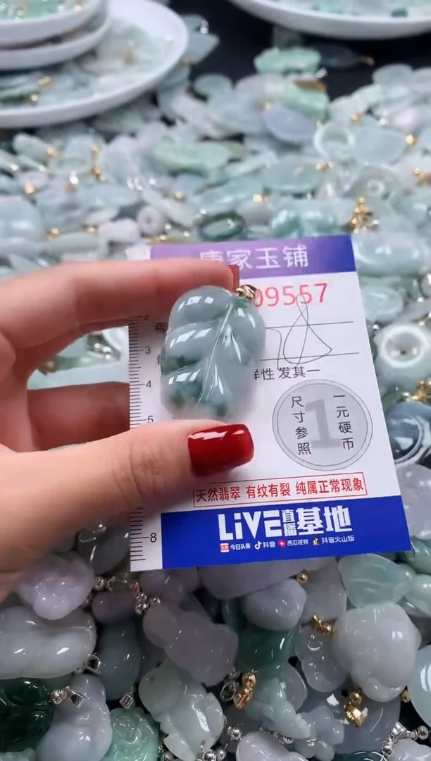 翡翠未镶嵌吊坠(不含链)9557