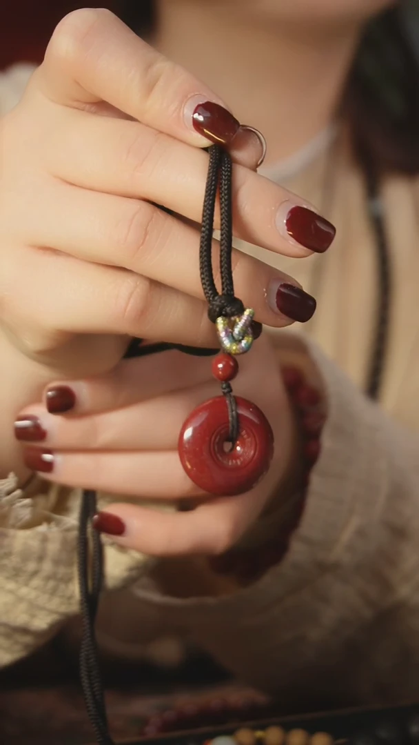 【闪购商品】天然紫金砂平安扣吊坠