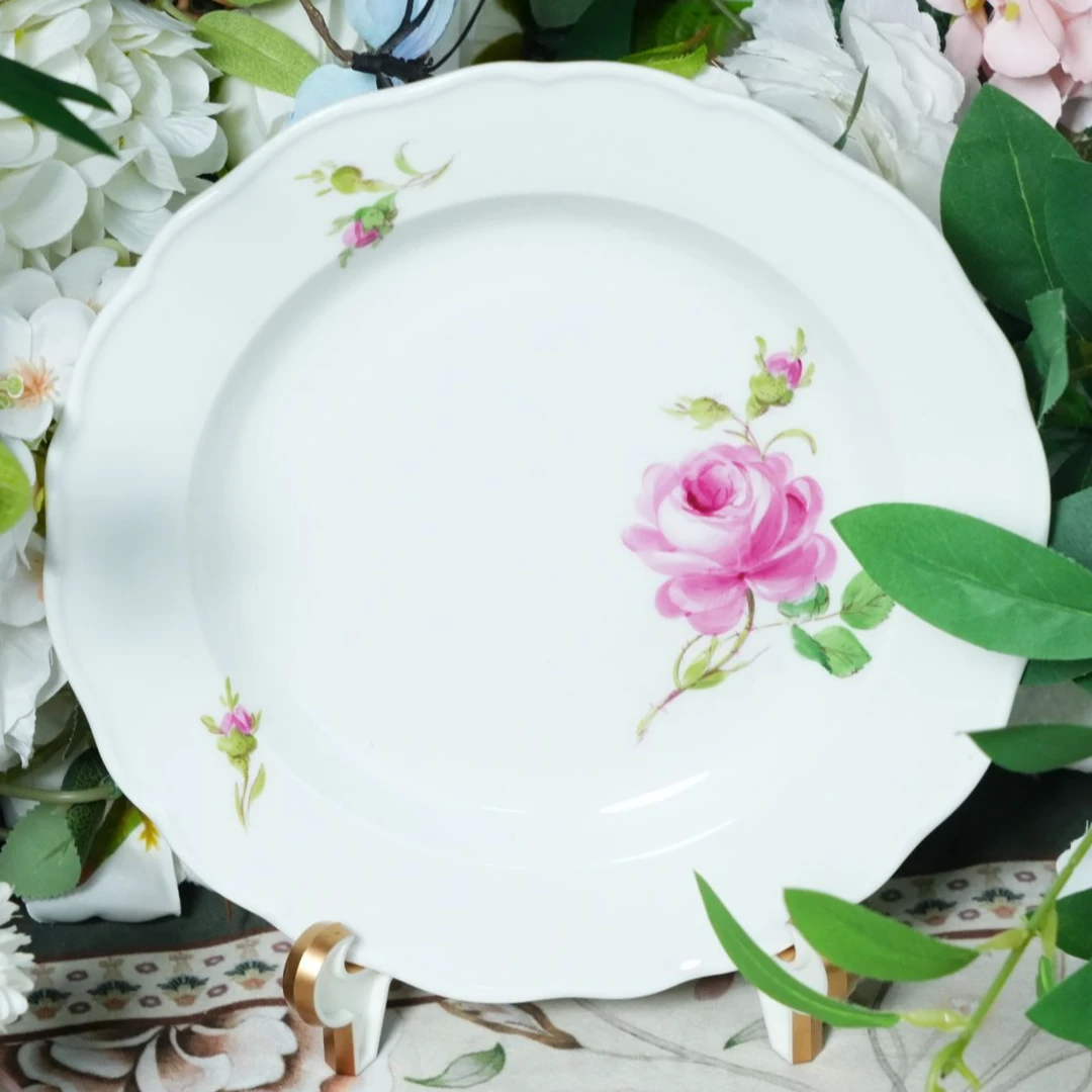 梅森二杠红玫瑰大盘20cm