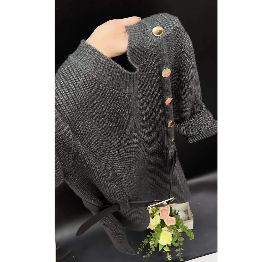 秋冬超火时尚流行穿搭2025新款韩版复古气质减龄百搭针织长袖上衣