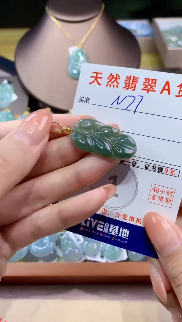 翡翠未镶嵌颈饰天然缅甸a货翡翠