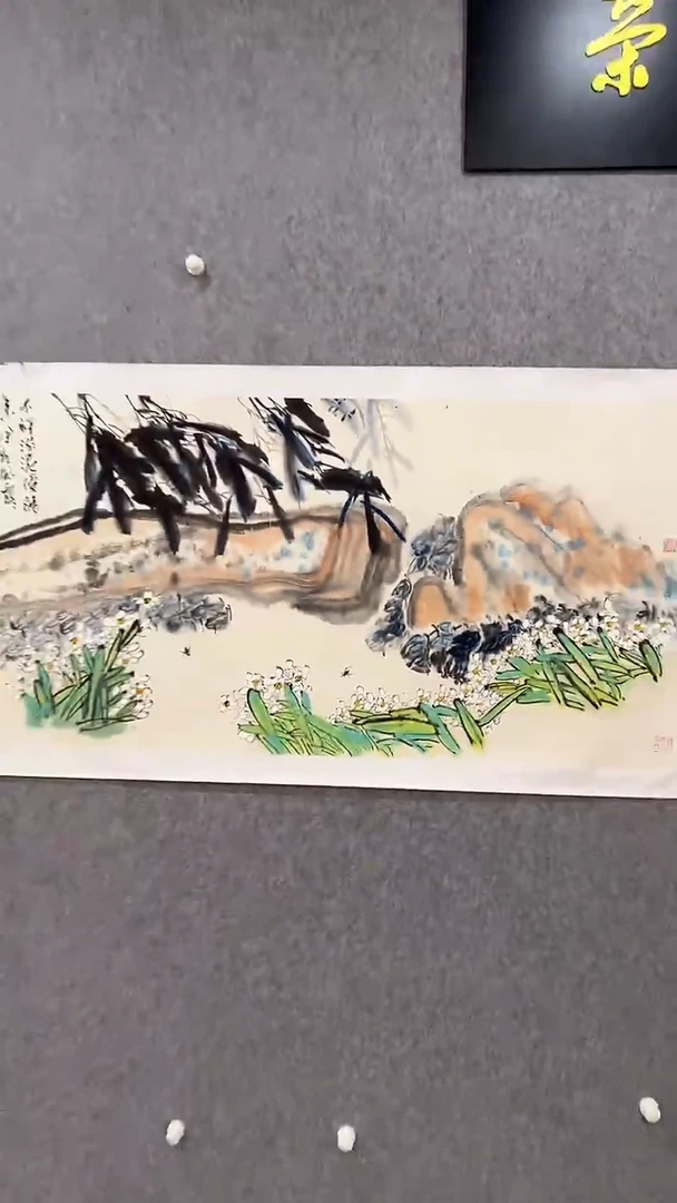 国画李纲-8平尺-国画作品-金袍
