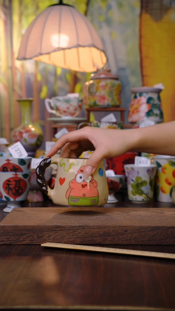 摆件泥垚手作 景德镇手工手绘器物