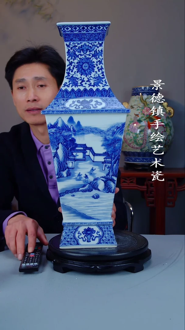 摆件陶瓷景德镇手工手绘陶瓷53