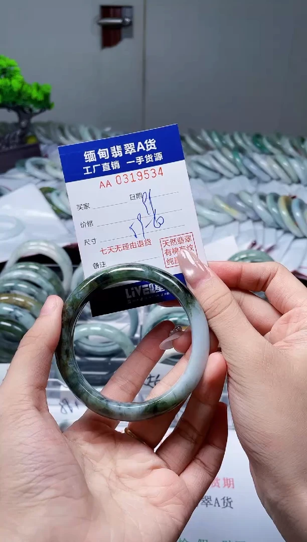 未镶嵌手镯翡翠天然翡翠A货9534