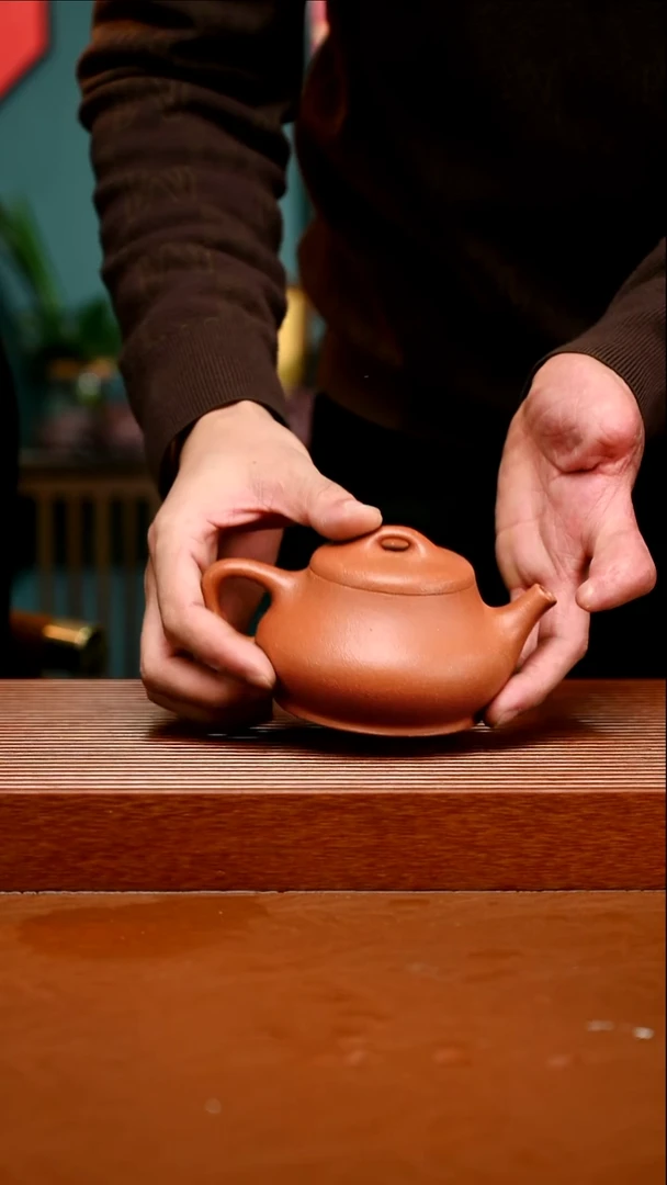 茶壶紫砂纯红降坡蕴瓢392