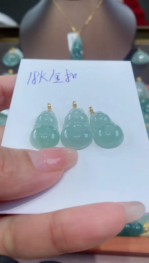 【闪购商品】翡翠颈饰18K金镶嵌多样性发其一