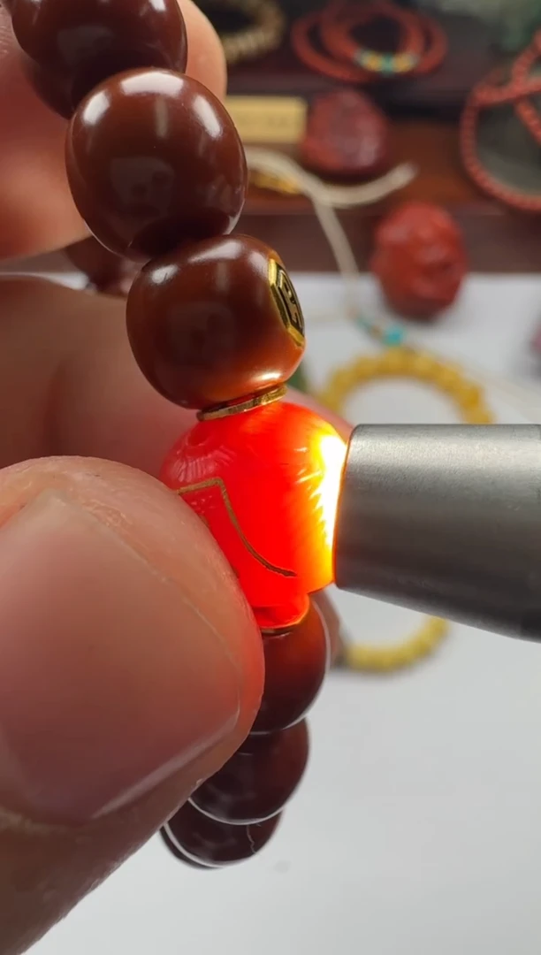 【闪购商品】南红玛瑙配饰配饰18K金镶嵌配饰配饰