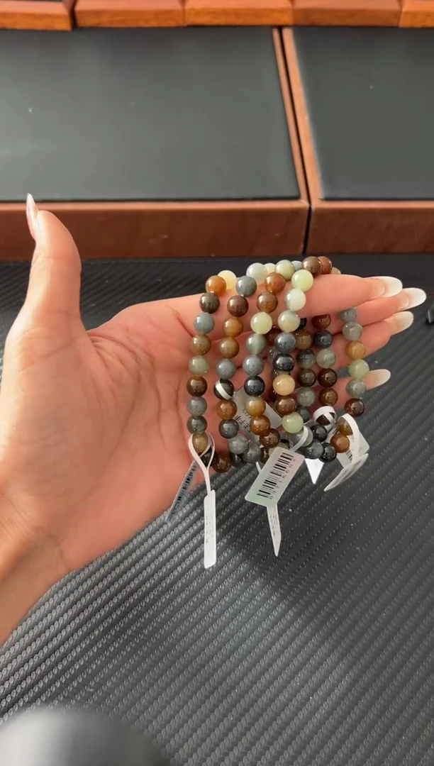 未镶嵌手串和田玉若羌微色差卡8多样性发货拍一发一