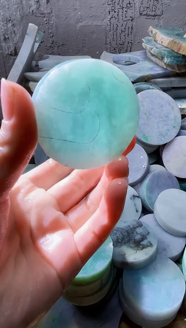 裸石翡翠天然翡翠A货古 南 162