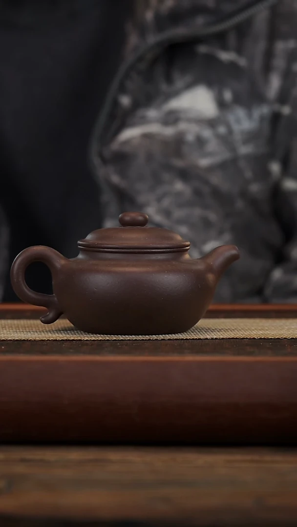 茶壶紫砂微瑕底槽青仿古260容量
