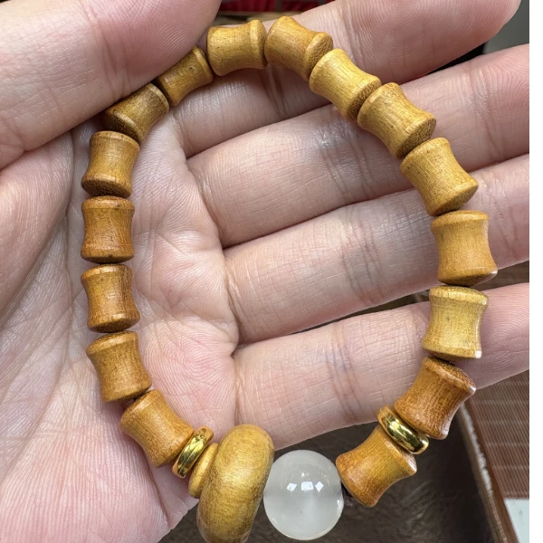 MK392黄玉竹节手串(无礼盒)