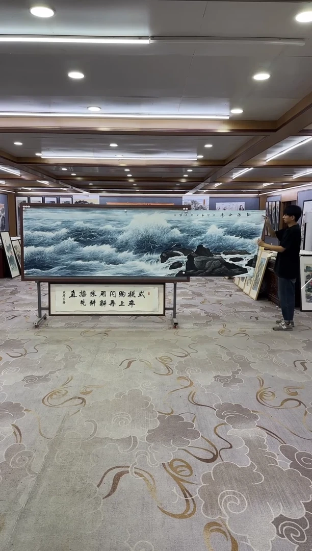 绘画绘画Y-张伦玉-小丈二-山水画