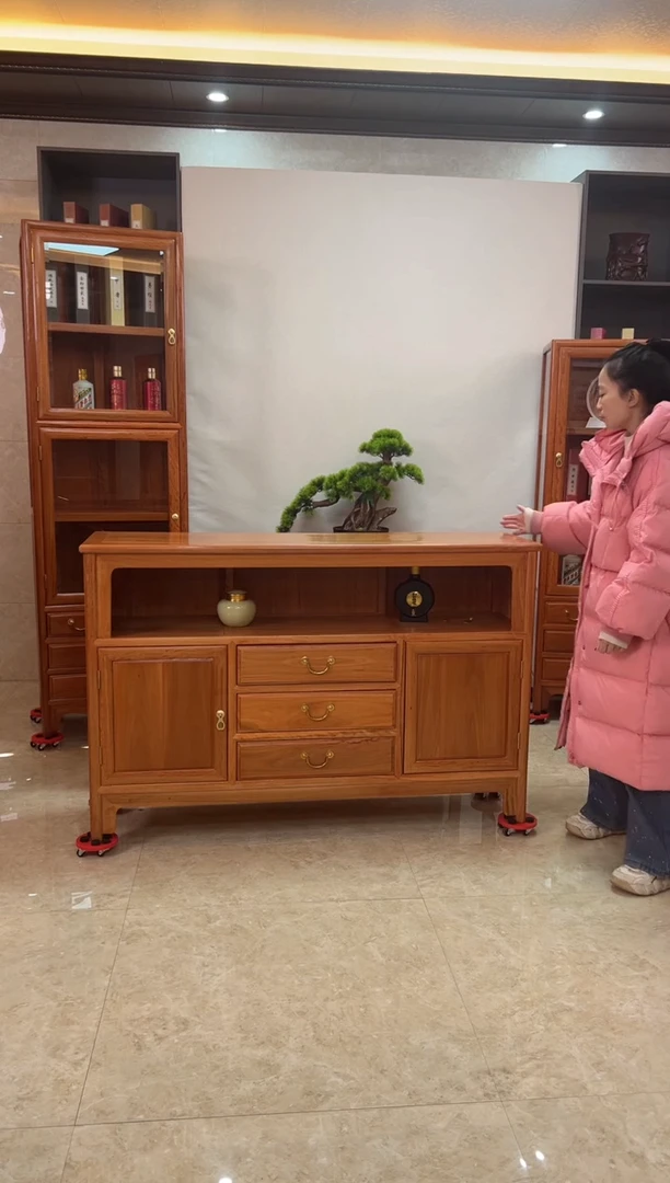 花梨木类端景台138长餐边柜