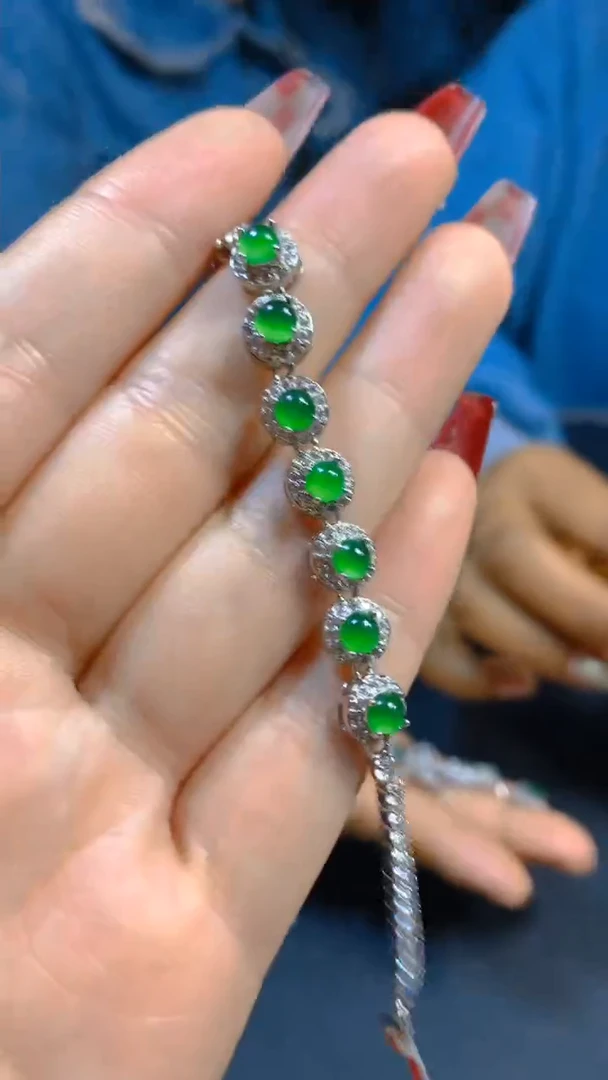 【闪购商品】翡翠手链未镶嵌0514926811多样性发一