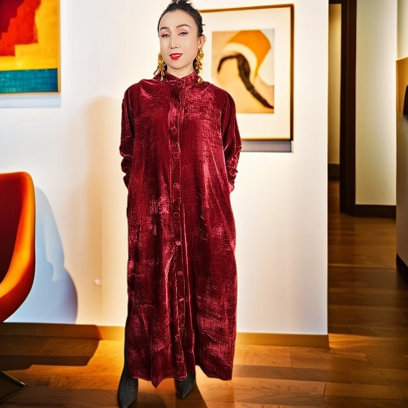 连衣裙显瘦气质长袖网红时尚休闲复古秋冬显瘦气质长袖网红时尚