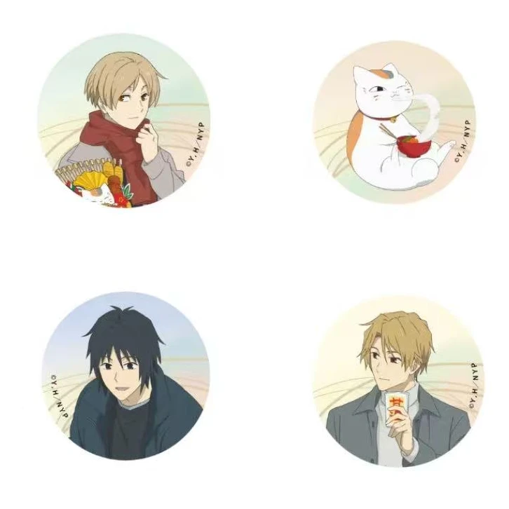 【现货】夏目友人帐吧唧新春 cafe 徽章亚克力卡（未成年禁止下单）