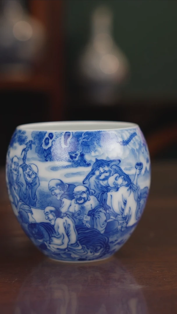 晓竹窑青花高端人物