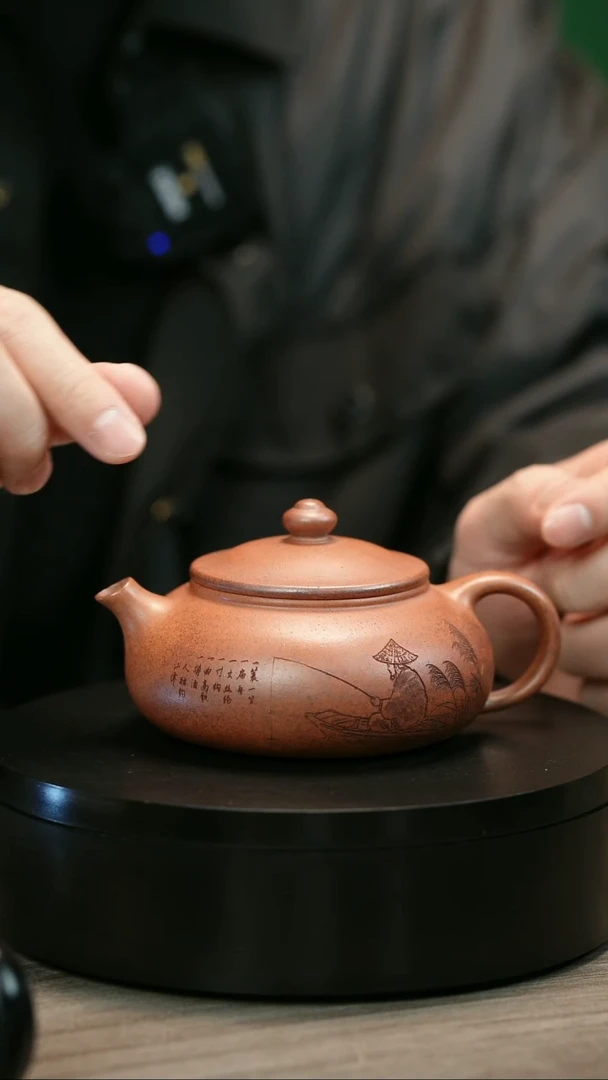 茶壶紫砂1****坚H2073顾建平渔翁寒江