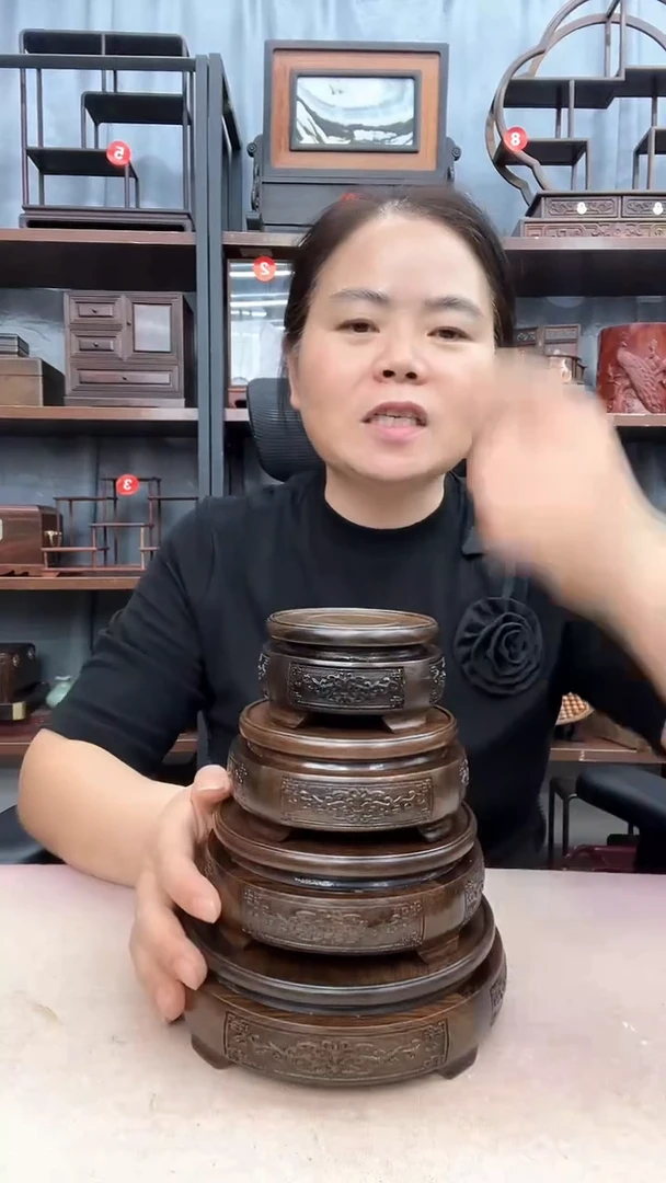 鸡翅木类端景台电脑一套