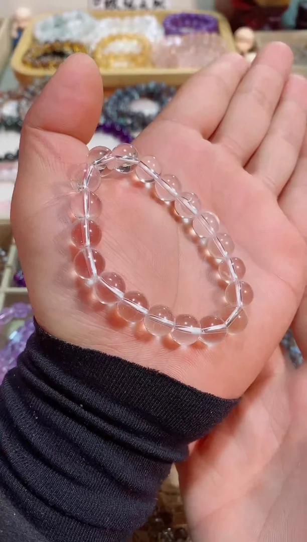 【闪购商品】水晶手链未镶嵌白水晶9m+ （多样性发其一）