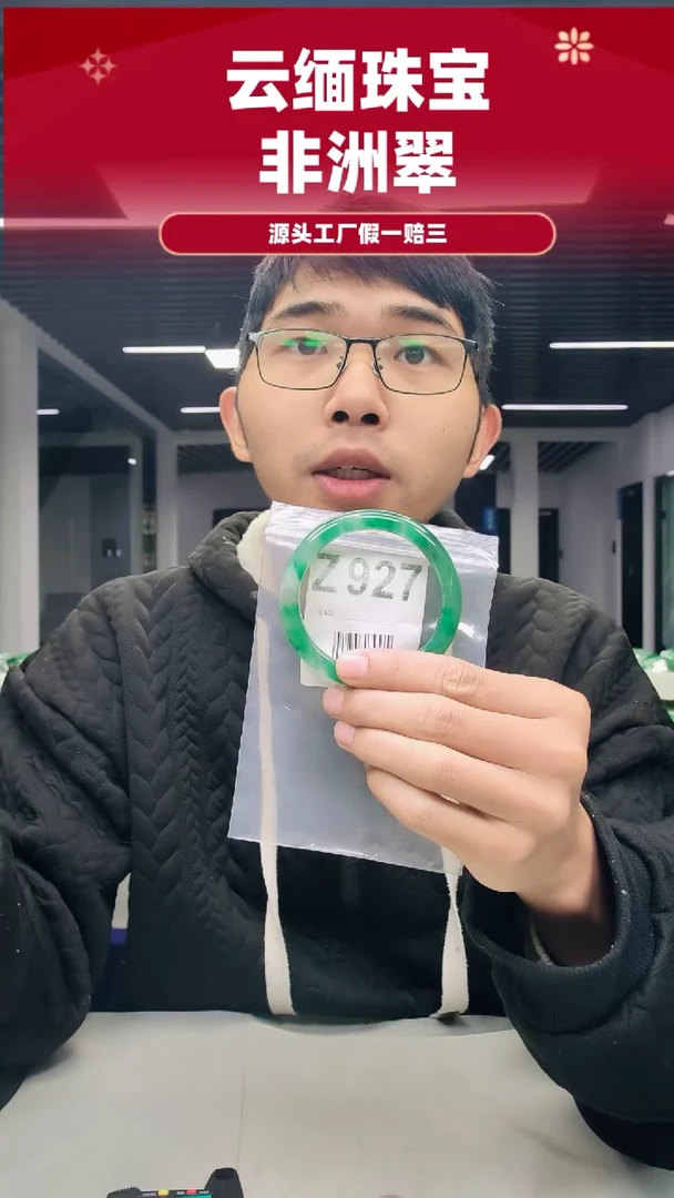 未镶嵌手镯石英质玉（非洲翠）56圈口Z927