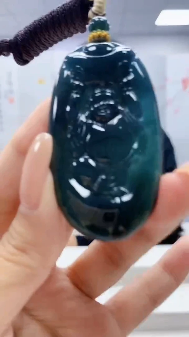 定制翡翠未镶嵌4898xx-毛货挂件47