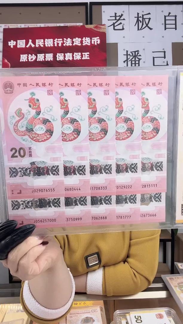塑料2025年蛇钞 豹子号十连