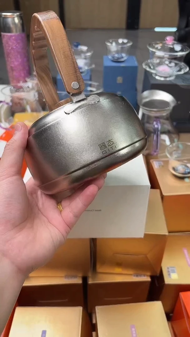 @@器态纯钛提梁壶