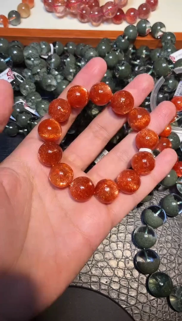 未镶嵌手链日光石苹*姐金太阳单圈A15（多样性发其一）