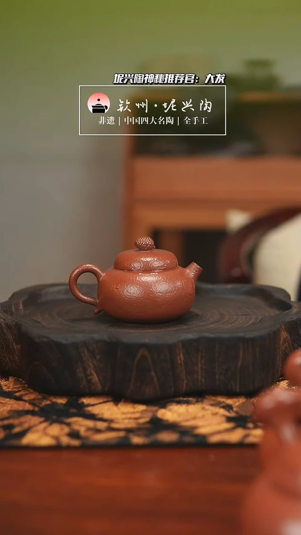壶【孤品】96cc锤纹松果容天壶