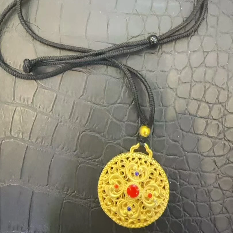 吊坠 D146【珍藏级别】时尚百搭花丝五福圆满吊坠