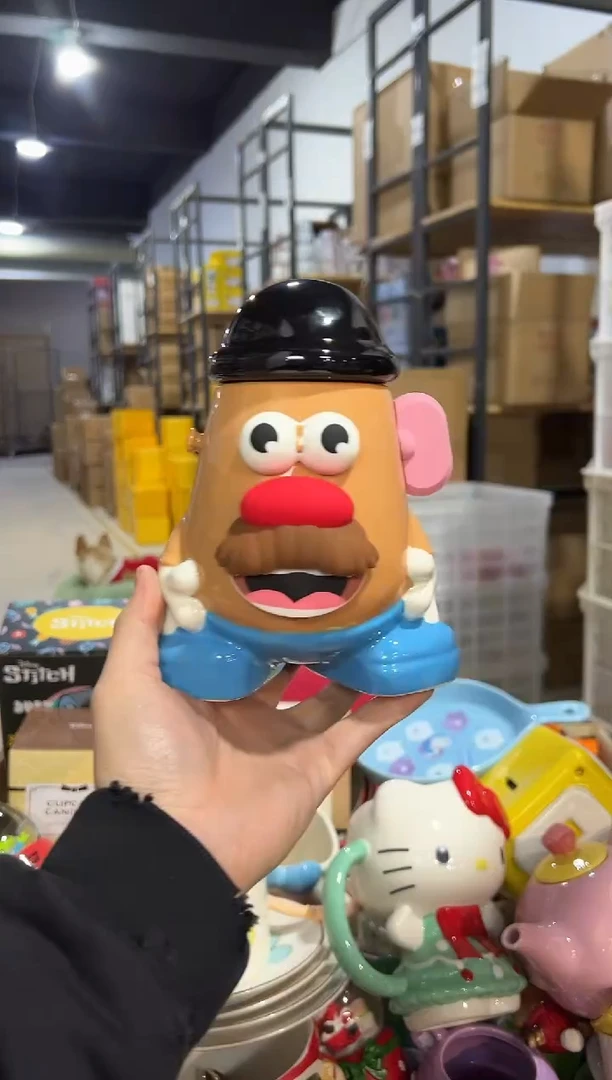 【闪购商品】杯原盒diy土豆先生水杯眼睛会裂