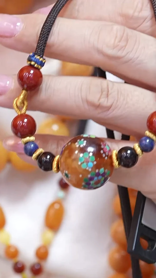 蜜蜡颈饰未镶嵌8389天然蜜蜡珠宝奇石云端妖孽全部保真