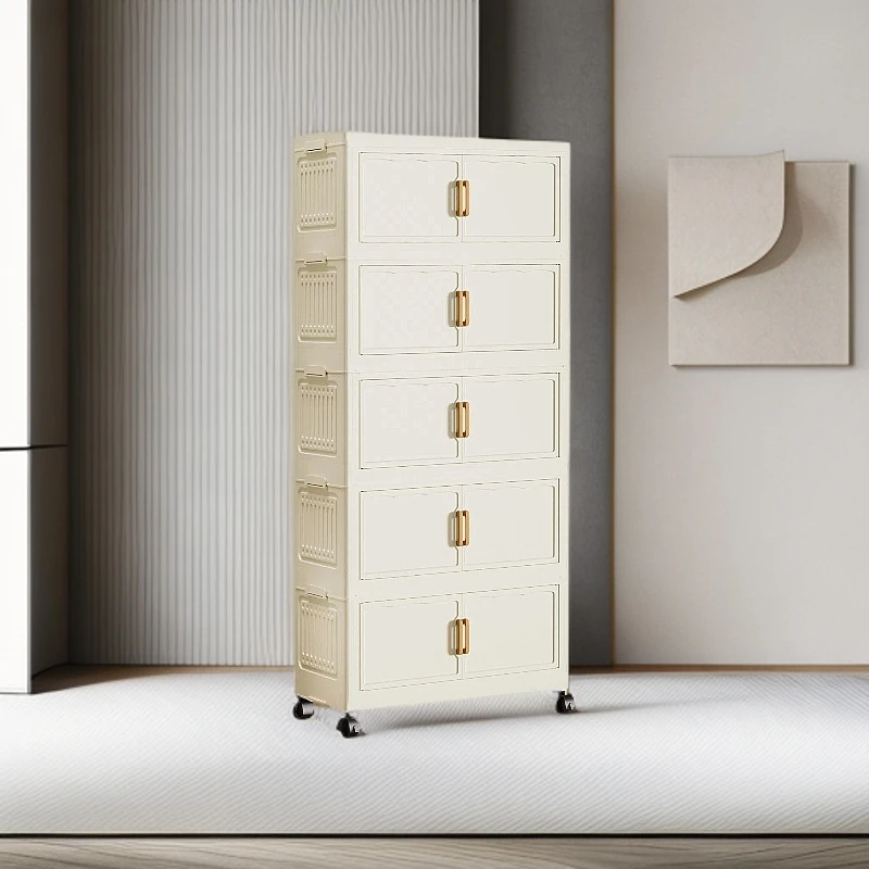 家用免安装收纳柜儿童衣柜玩具收纳箱卧室床头柜