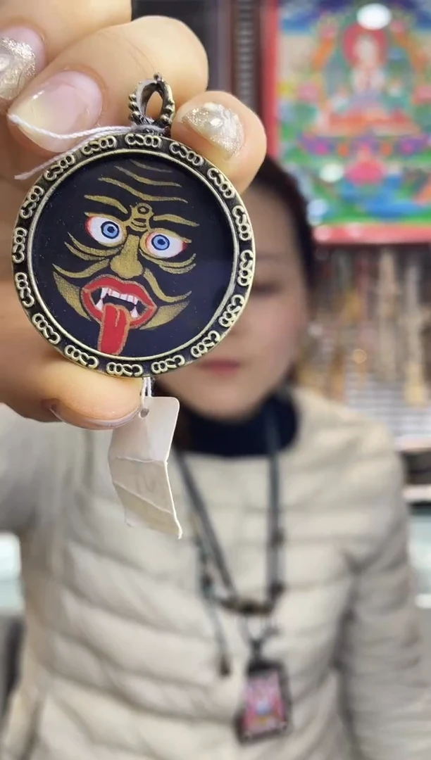 吊坠纯手绘唐卡（非质量问题不退不换）扎基