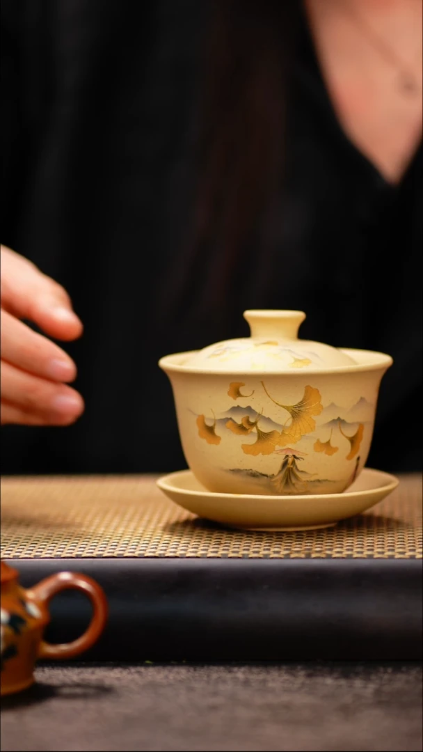 11小鱼本绿三生有幸三才盖碗