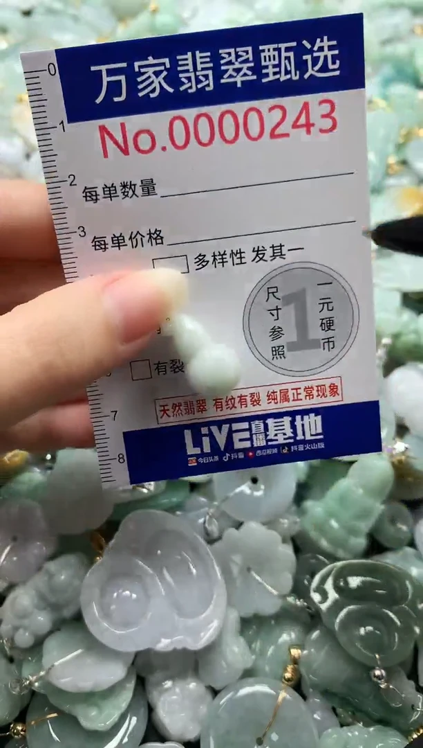 吊坠(不含链)未镶嵌翡翠0243
