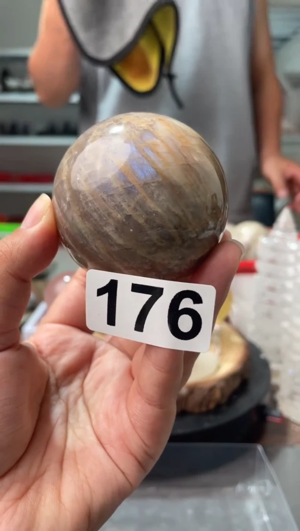 未镶嵌大型摆件（非配饰）水晶拉长石球176